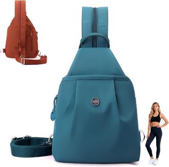 Generic 2025 Premium 3 in 1 Anti-Theft Travel Tote Bag, Waterproof 2-Way Commuter Bag, Large Capacity Oxford Convertible Shoulder Bag (Peacock Blue)