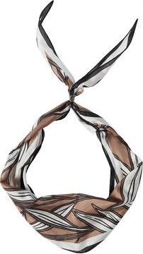Brunello Cucinelli Cocoa leaves print foulard in White at Nordstrom