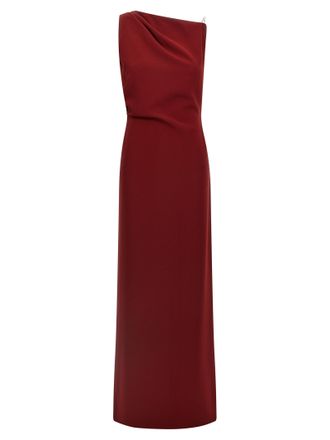 Max Mara Bordeaux Triacetate Long Womens Dress