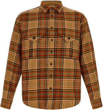 Dsquared2 Orange Relaxed Plaid Shirt