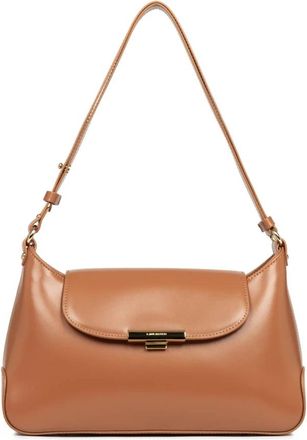 Lancaster Klep Tas met Metalen Sluiting Suave Evenly - Dames - Schoudertassen - Bruin - ONE Size - Leer - Tassen
