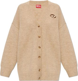 Diesel Cardigan M-Areela - Dames - Vesten - Beige - S - Wol - Truien & Vesten