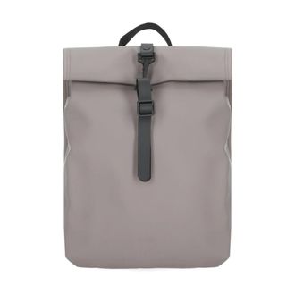 Rains Rolltop Rucksack Mini - Dames - Tassen - Grijs - Maat: ONE Size Zijde