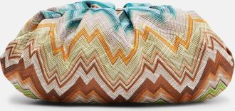 Missoni Zigzag Small leather-trimmed clutch