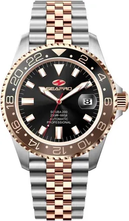 Seapro Grand Meridian Quartz Black Dial Mens Watch SP4337