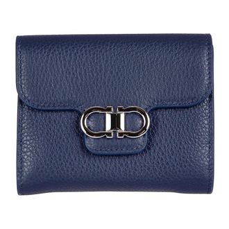 Ferragamo Wallets & Cardholders, female, Blue, Size: ONE SIZE French Wallet