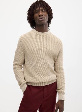 Le 31 Mens Muted ribbed sweater