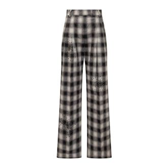 Des_Phemmes Crystal-Embellished Wide-leg Pants - Dames - Wijde Broeken - Veelkleurig - M - Broeken