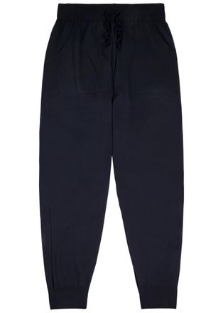 John Smedley Henning Wool Sweatpants - Navy - XL