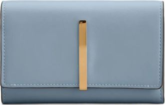 Tod's tri-fold wallet - women - Calf Leather - One Size - Blue