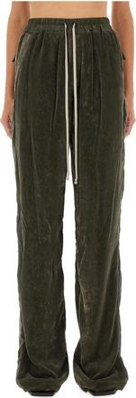 Rick Owens Wide Leg Cargo Pants - Dames - Wijde Broeken - Groen - S - Broeken
