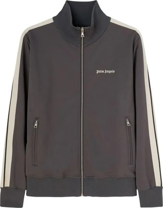 Palm Angels (WMNS) Palm Angels Fw23 Classic Track Jacket Grey PMBD058F23FAB0010701