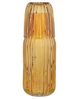 Elle 2pc Ribbed Carafe & Cup Set