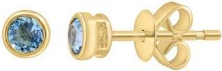 Effy 14K Yellow Gold Blue Topaz Stud Earrings at Nordstrom Rack
