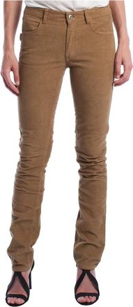 Zadig&Voltaire Straight Broeken - Dames - Straight fit broeken - Bruin - S - Katoen - Broeken
