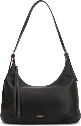 Kazar Tassen, Dames, Bruin, ONE Size, Leer, Kazar Donkerbruine leren tas met zachte vorm