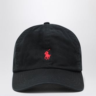 Polo Ralph Lauren Black Cotton Baseball Cap