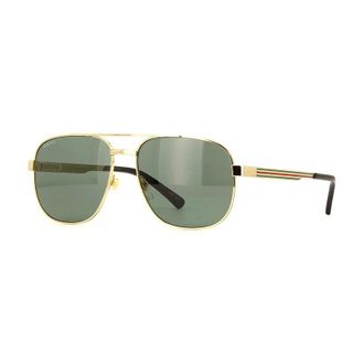 Gucci GG1223S002 Aviator Sunglasses - Gold