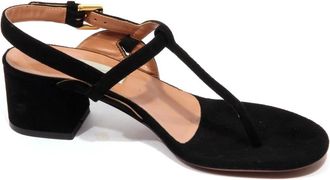 L'autre Chose Su&egrave;de schoen voor vrouwen - Dames - Sandalen met hakken - Zwart - 35 EU - Su&egrave;de - Schoenen