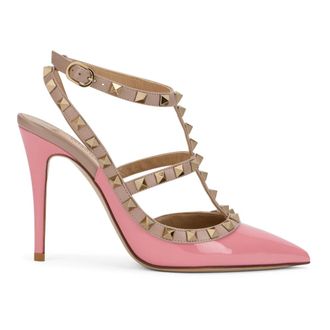 Valentino Garavani Schoenen, Dames, Roze, 37 EU, Leer, Schoen met hoge hak