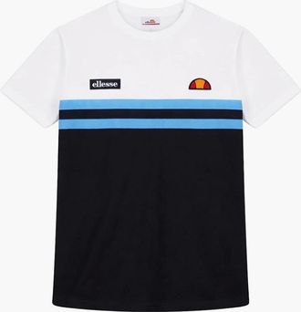 Ellesse Mens Ellesse Venire T-Shirt White/Blue/Black - Size: 38