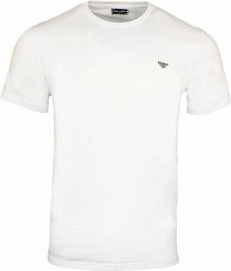 Emporio Armani Mens Emporio Armani Crew-Neck T-Shirt, White - Size: 36