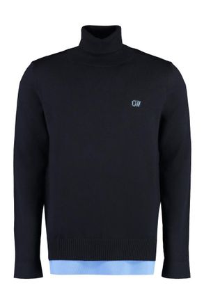 Off-white Black Turtle Neck Sweater