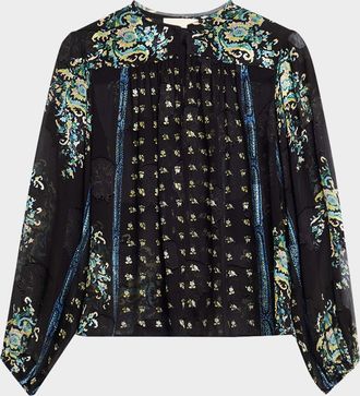 Ulla Johnson Aster Long-Sleeve Blouse