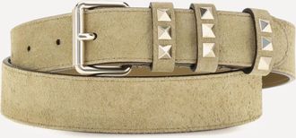 Valentino Garavani Rockstud suede Belt Female 80