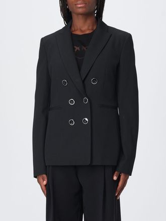 Pinko Blazer corto doppiopetto Alexia in cr&ecirc;pe con collo a rever