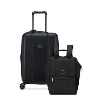 DELSEY Paris Cadence 2 Piece Set 20 Carry On & 14 Laptop Backpack in Deep Black at Nordstrom