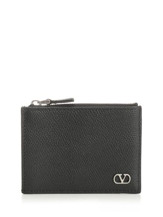 Valentino Garavani Vlogo Signature Small Leather Goods Black