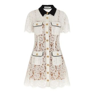 Self Portrait Mujer, Vestidos, Blanco, Talla: M