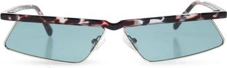 The Attico Rechthoekige Zonnebril - Dames - Zonnebrillen - Zwart - ONE Size - Accessoires
