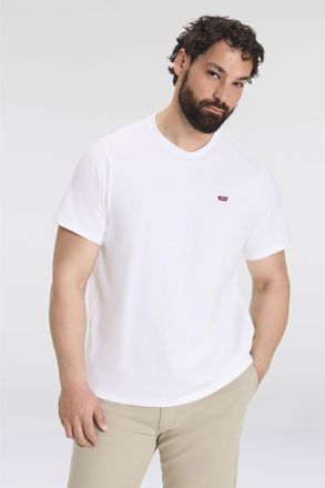 Levi's Plus T-Shirt LEVIS PLUS LE BIG ORIGINAL HM TEE, Herren, Gr. 4XL (72/74), weiss (wei&szlig;), Jersey, Obermaterial: 100% Baumwolle, Rundhals, Shirts T-Shirt