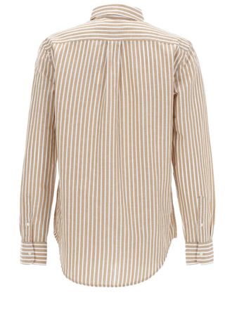 Polo Ralph Lauren Logo Cotton-Linen Blend Shirt - Beige