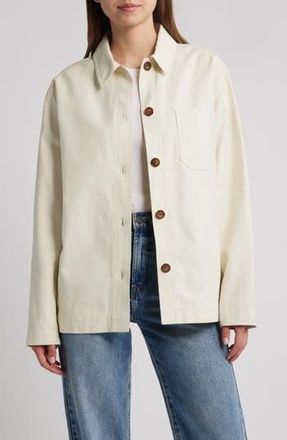 Rag & Bone Savannah Shirt Jacket in Ivory at Nordstrom Rack, Size X-Large
