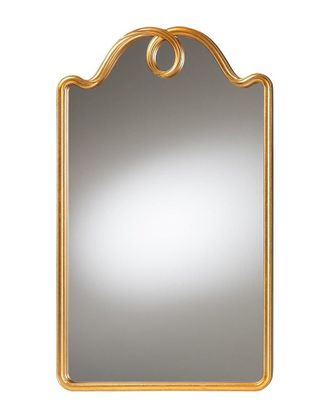 Baxton Studio Eara Wall Mirror With Decorative Top
