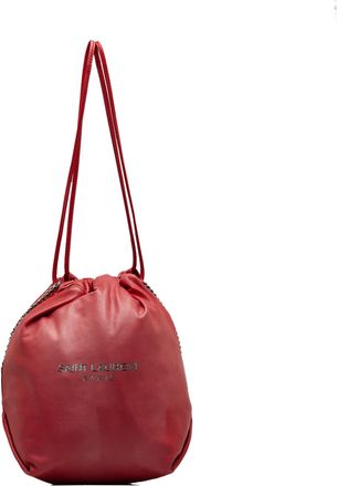 Saint Laurent Leren Trekkoord Emmer Tas