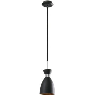 Faro Barcelona Retro Lampada Sospensione Nero/Oro 1Xe14 20W Marca Faro