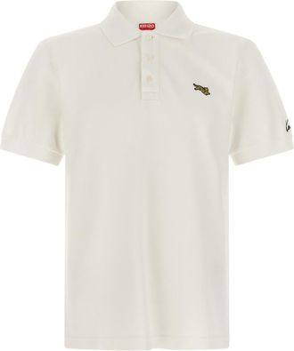 Kenzo White Shirt Collar Polo
