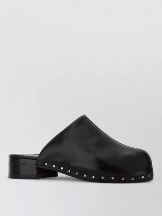 Our Legacy leather naoto mules block heel open back