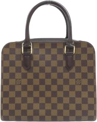 Louis Vuitton Pre-owned Triana Damier Bag - Dames - Vintage Handtas - Bruin - ONE Size - Vintage