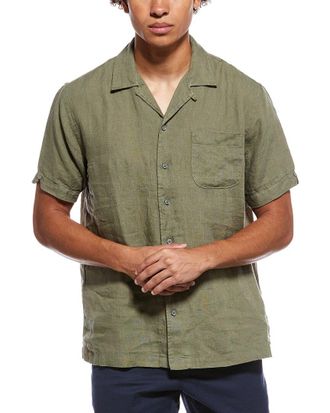 Brooks Brothers Solid Linen Camp Shirt