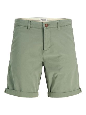 Jack & Jones Chinohose JACK & JONES JPSTMARCO ERIK CHINO SHORT MID, Herren, Gr. L, N-Gr, gr&uuml;n (agave gr&uuml;n), Web, Obermaterial: 98% Baumwolle, 2% Elasthan, unifarbe