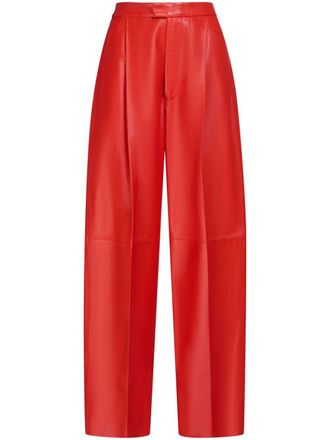 Marni tailored leather trousers - women - Lamb Skin - 40