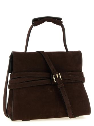 Moschino Womens Brown Calfskin Handbag Bag