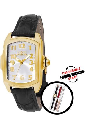 Invicta Lupah 49816 Dames Horloge - Quartz Uurwerk - Roestvrij Staal met zilveren Wijzerplaat - 29mm