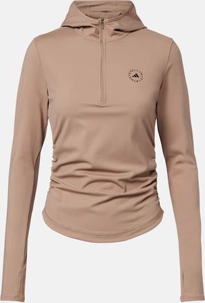 adidas by Stella McCartney Logo technical half-zip hoodie