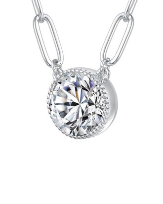 Rachel Glauber Diamond Cz Chain Necklace